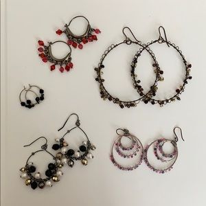 Lot of beaded earrings